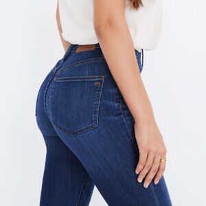 Madewell Curvy High Rise‎ Skinny Raw Hem Jeans in Danny Wash, Size 33